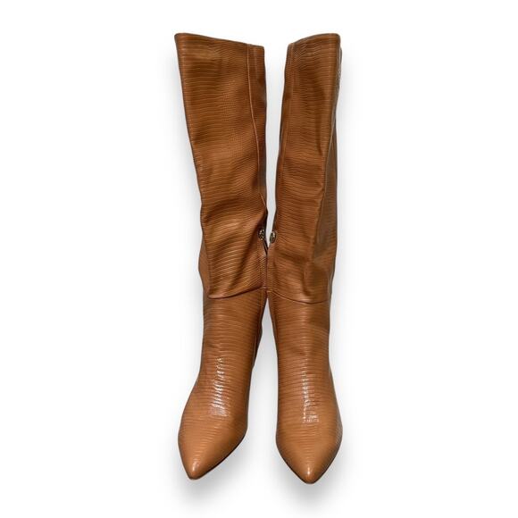 Sam Edelman Uma leather pointed toe knee high mid heel boots NEW - Picture 5 of 12